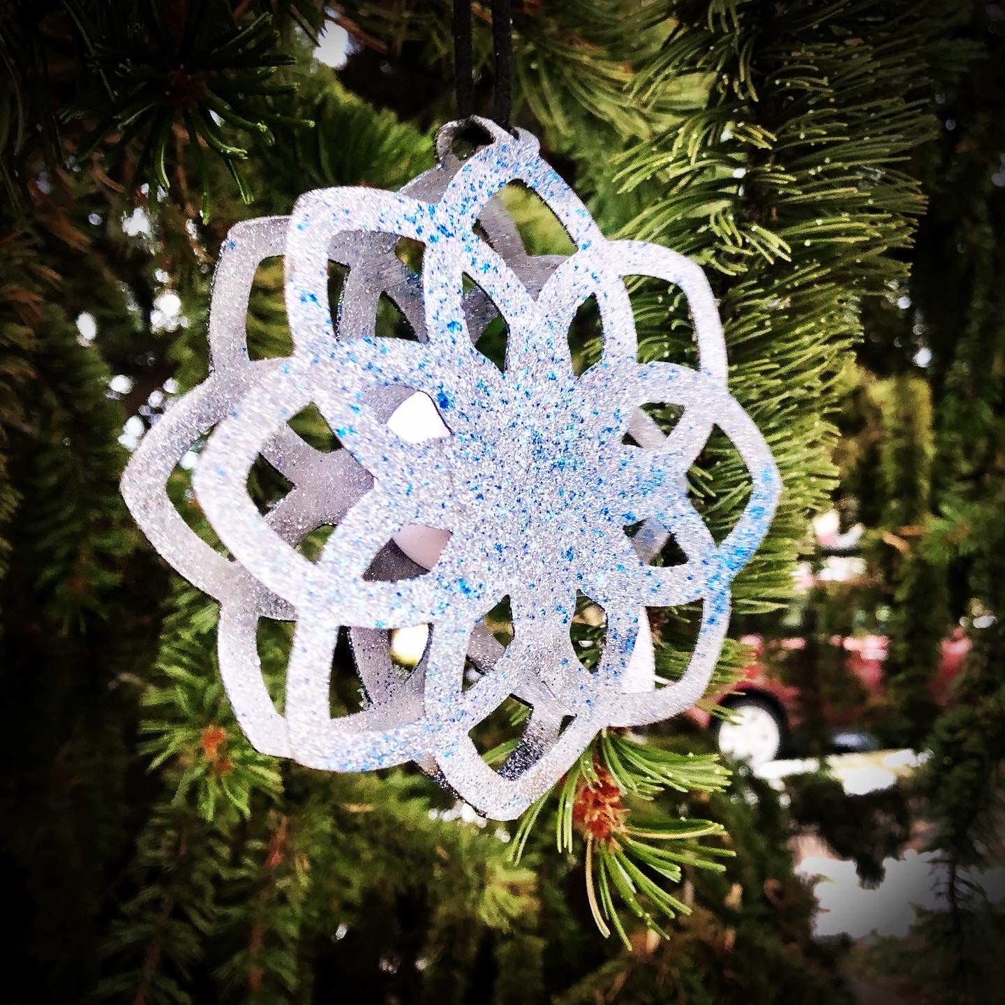 Lit Snowflake Ornament